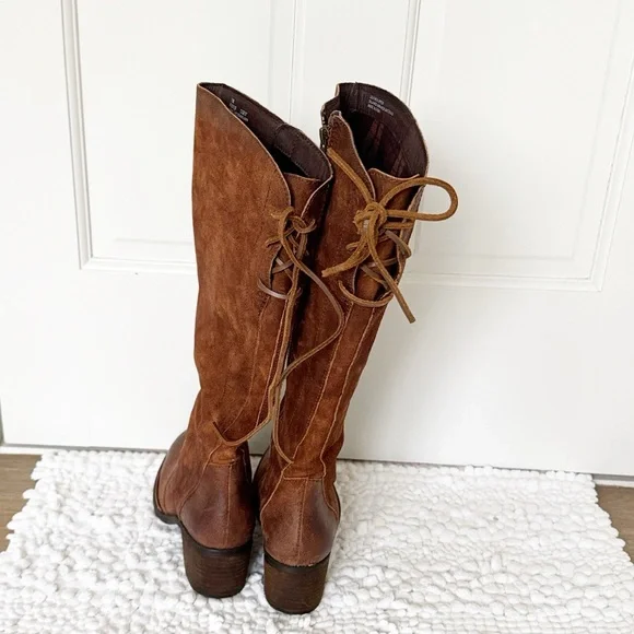 NWOB BORN suede riding boots size 7 brown leather Felicia - Picture 3 of 7